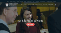 Desktop Screenshot of maynoothcollege.ie